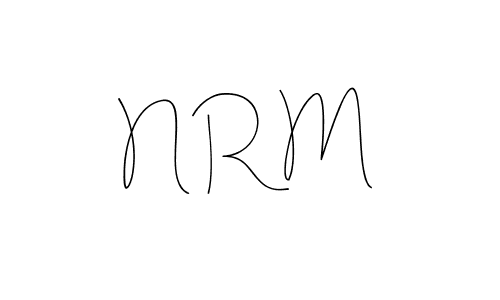 Design your own signature with our free online signature maker. With this signature software, you can create a handwritten (Andilay-7BmLP) signature for name N R M. N R M signature style 4 images and pictures png