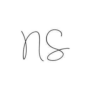 How to make N S signature? Andilay-7BmLP is a professional autograph style. Create handwritten signature for N S name. N S signature style 4 images and pictures png