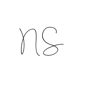 Use a signature maker to create a handwritten signature online. With this signature software, you can design (Andilay-7BmLP) your own signature for name N S. N S signature style 4 images and pictures png