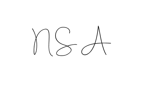 How to make N S A signature? Andilay-7BmLP is a professional autograph style. Create handwritten signature for N S A name. N S A signature style 4 images and pictures png