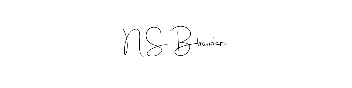 Use a signature maker to create a handwritten signature online. With this signature software, you can design (Andilay-7BmLP) your own signature for name N S Bhandari. N S Bhandari signature style 4 images and pictures png