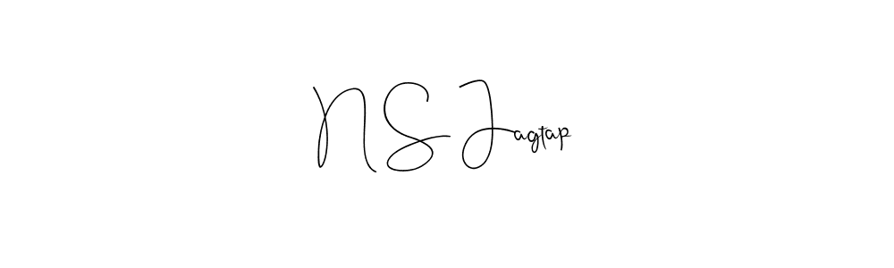 You should practise on your own different ways (Andilay-7BmLP) to write your name (N S Jagtap) in signature. don't let someone else do it for you. N S Jagtap signature style 4 images and pictures png