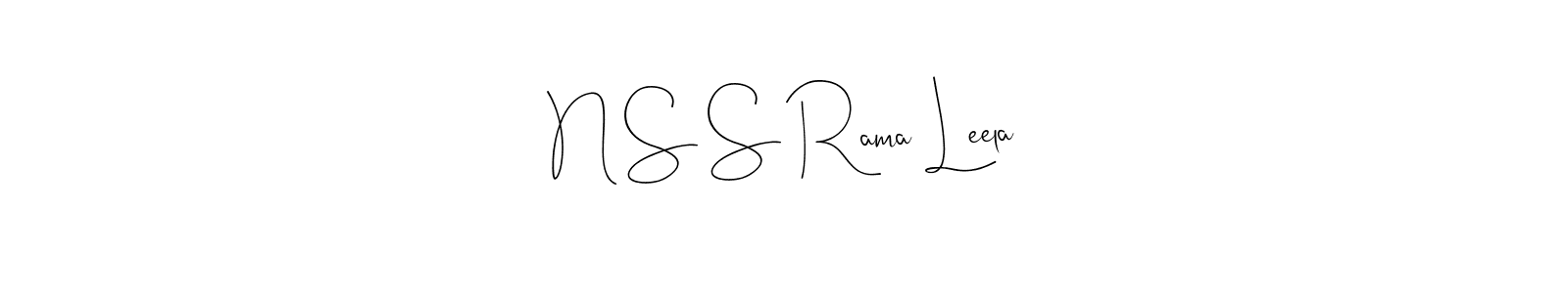 Design your own signature with our free online signature maker. With this signature software, you can create a handwritten (Andilay-7BmLP) signature for name N S S Rama Leela. N S S Rama Leela signature style 4 images and pictures png