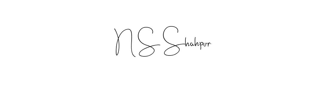 if you are searching for the best signature style for your name N S Shahpur. so please give up your signature search. here we have designed multiple signature styles  using Andilay-7BmLP. N S Shahpur signature style 4 images and pictures png