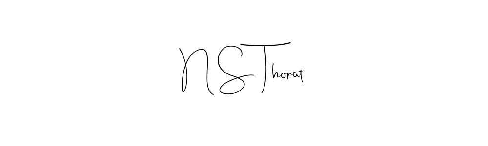 Also we have N S Thorat name is the best signature style. Create professional handwritten signature collection using Andilay-7BmLP autograph style. N S Thorat signature style 4 images and pictures png