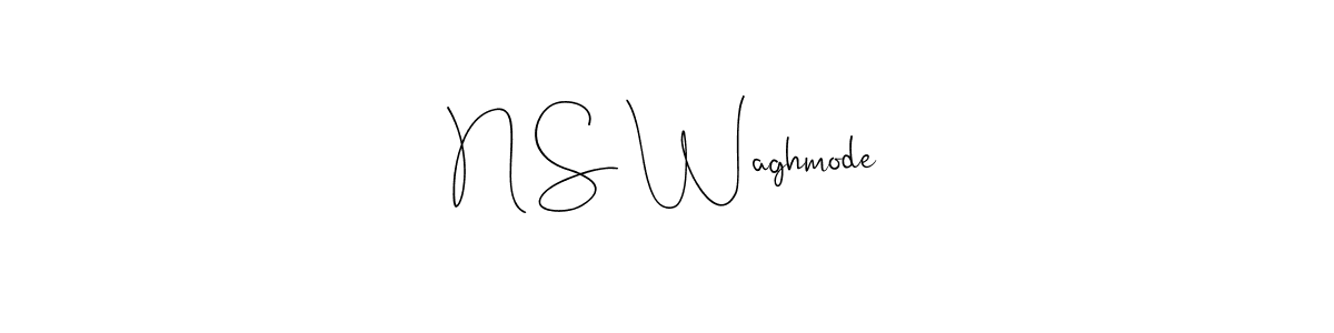 You should practise on your own different ways (Andilay-7BmLP) to write your name (N S Waghmode) in signature. don't let someone else do it for you. N S Waghmode signature style 4 images and pictures png