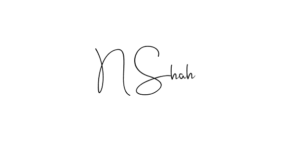 Make a beautiful signature design for name N Shah. Use this online signature maker to create a handwritten signature for free. N Shah signature style 4 images and pictures png