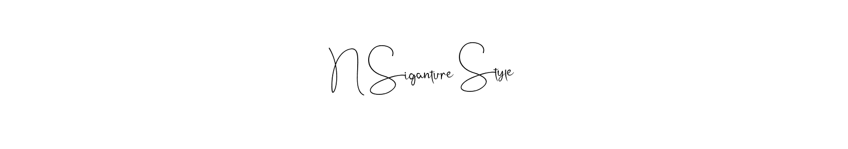 Andilay-7BmLP is a professional signature style that is perfect for those who want to add a touch of class to their signature. It is also a great choice for those who want to make their signature more unique. Get N Siganture Style name to fancy signature for free. N Siganture Style signature style 4 images and pictures png