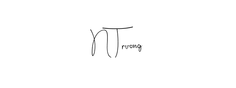 Make a beautiful signature design for name N Truong. Use this online signature maker to create a handwritten signature for free. N Truong signature style 4 images and pictures png