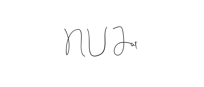 N U Jat stylish signature style. Best Handwritten Sign (Andilay-7BmLP) for my name. Handwritten Signature Collection Ideas for my name N U Jat. N U Jat signature style 4 images and pictures png