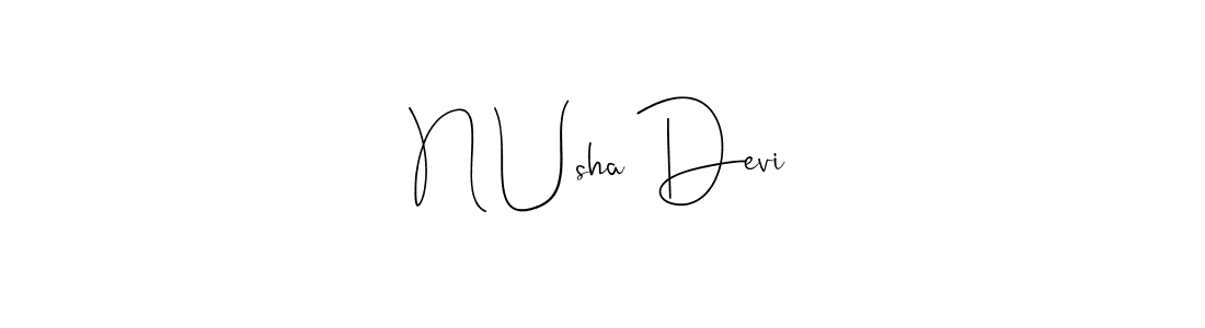 Design your own signature with our free online signature maker. With this signature software, you can create a handwritten (Andilay-7BmLP) signature for name N Usha Devi. N Usha Devi signature style 4 images and pictures png