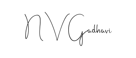 You can use this online signature creator to create a handwritten signature for the name N V Gadhavi. This is the best online autograph maker. N V Gadhavi signature style 4 images and pictures png
