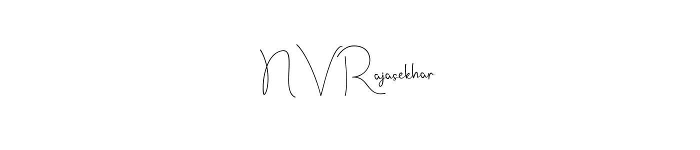 You should practise on your own different ways (Andilay-7BmLP) to write your name (N V Rajasekhar) in signature. don't let someone else do it for you. N V Rajasekhar signature style 4 images and pictures png