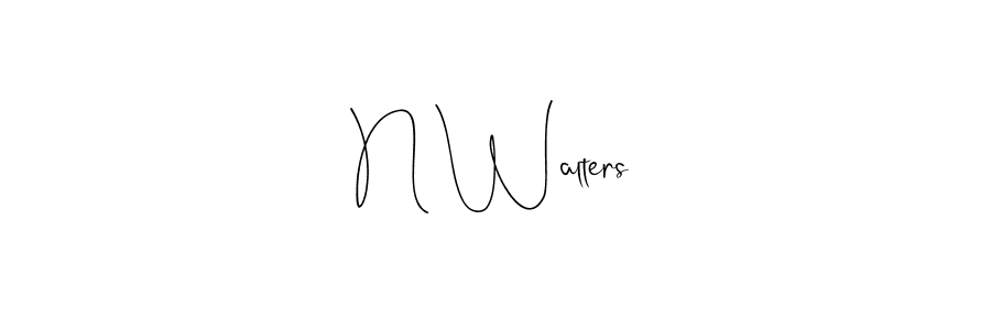 Make a beautiful signature design for name N Walters. Use this online signature maker to create a handwritten signature for free. N Walters signature style 4 images and pictures png