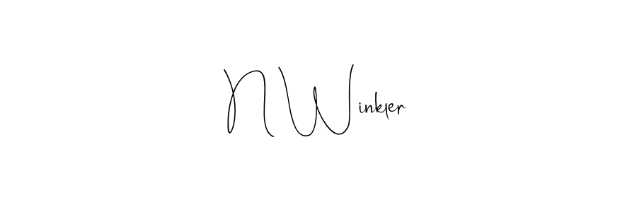 Create a beautiful signature design for name N Winkler. With this signature (Andilay-7BmLP) fonts, you can make a handwritten signature for free. N Winkler signature style 4 images and pictures png