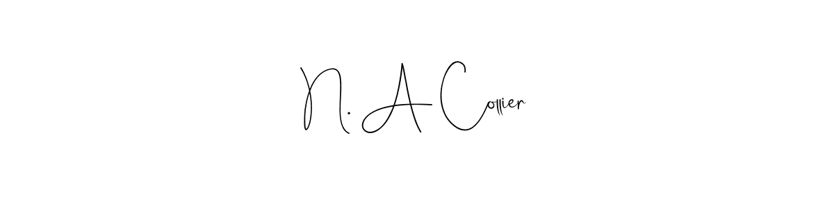Make a beautiful signature design for name N. A Collier. Use this online signature maker to create a handwritten signature for free. N. A Collier signature style 4 images and pictures png
