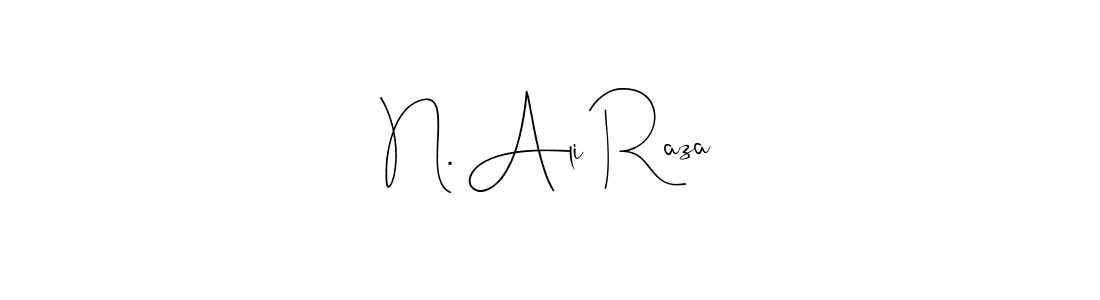 You should practise on your own different ways (Andilay-7BmLP) to write your name (N. Ali Raza) in signature. don't let someone else do it for you. N. Ali Raza signature style 4 images and pictures png