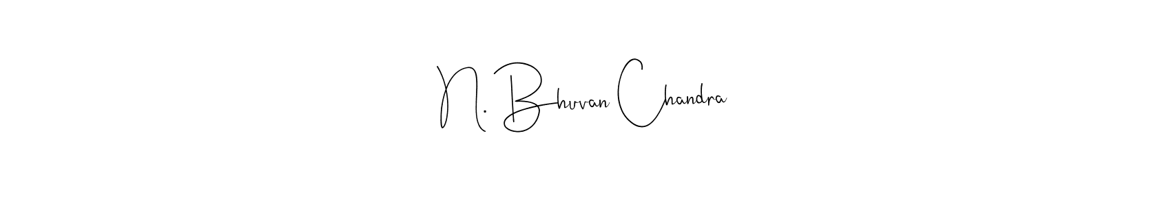 Also You can easily find your signature by using the search form. We will create N. Bhuvan Chandra name handwritten signature images for you free of cost using Andilay-7BmLP sign style. N. Bhuvan Chandra signature style 4 images and pictures png