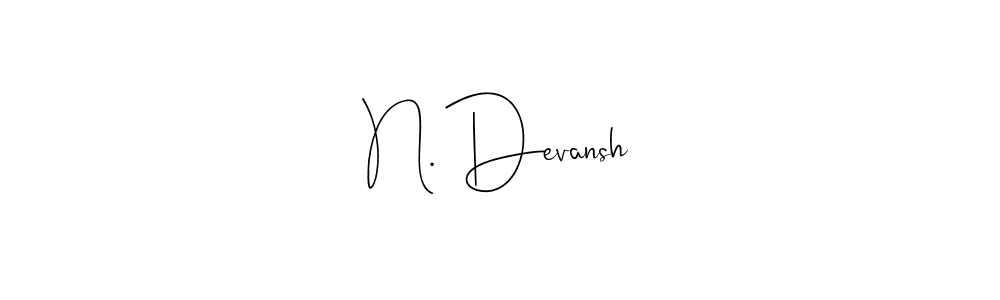This is the best signature style for the N. Devansh name. Also you like these signature font (Andilay-7BmLP). Mix name signature. N. Devansh signature style 4 images and pictures png