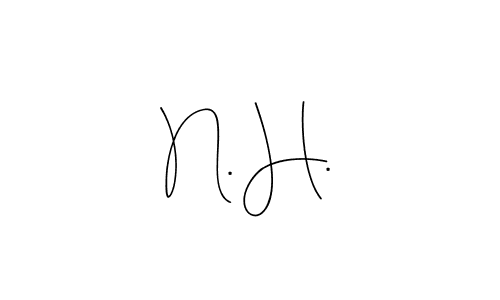 Also You can easily find your signature by using the search form. We will create N. H. name handwritten signature images for you free of cost using Andilay-7BmLP sign style. N. H. signature style 4 images and pictures png