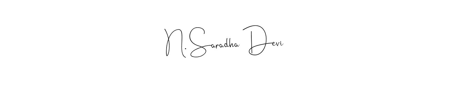 if you are searching for the best signature style for your name N. Saradha Devi. so please give up your signature search. here we have designed multiple signature styles  using Andilay-7BmLP. N. Saradha Devi signature style 4 images and pictures png