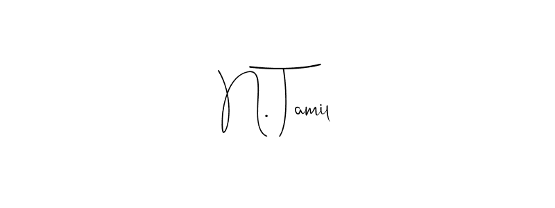 Use a signature maker to create a handwritten signature online. With this signature software, you can design (Andilay-7BmLP) your own signature for name N. Tamil. N. Tamil signature style 4 images and pictures png