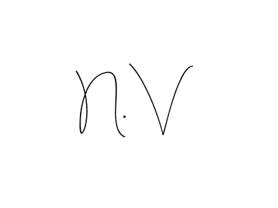 Use a signature maker to create a handwritten signature online. With this signature software, you can design (Andilay-7BmLP) your own signature for name N. V. N. V signature style 4 images and pictures png