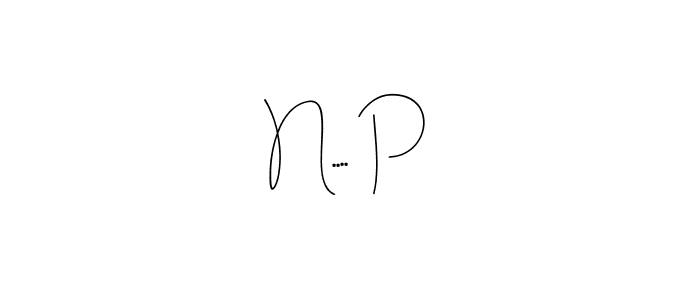 How to make N.... P name signature. Use Andilay-7BmLP style for creating short signs online. This is the latest handwritten sign. N.... P signature style 4 images and pictures png