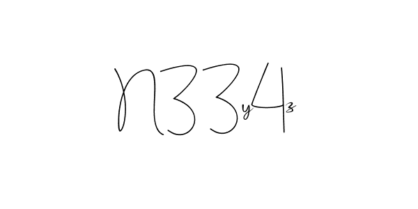 How to make N33y4z signature? Andilay-7BmLP is a professional autograph style. Create handwritten signature for N33y4z name. N33y4z signature style 4 images and pictures png