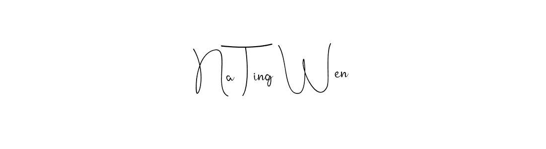 Similarly Andilay-7BmLP is the best handwritten signature design. Signature creator online .You can use it as an online autograph creator for name Na Ting Wen. Na Ting Wen signature style 4 images and pictures png