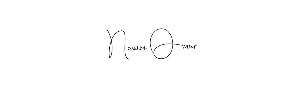 Create a beautiful signature design for name Naaim Omar. With this signature (Andilay-7BmLP) fonts, you can make a handwritten signature for free. Naaim Omar signature style 4 images and pictures png
