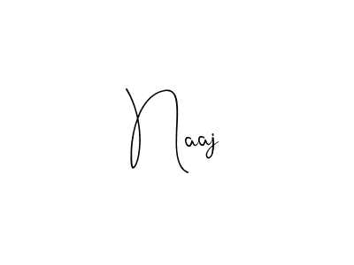 Design your own signature with our free online signature maker. With this signature software, you can create a handwritten (Andilay-7BmLP) signature for name Naaj. Naaj signature style 4 images and pictures png