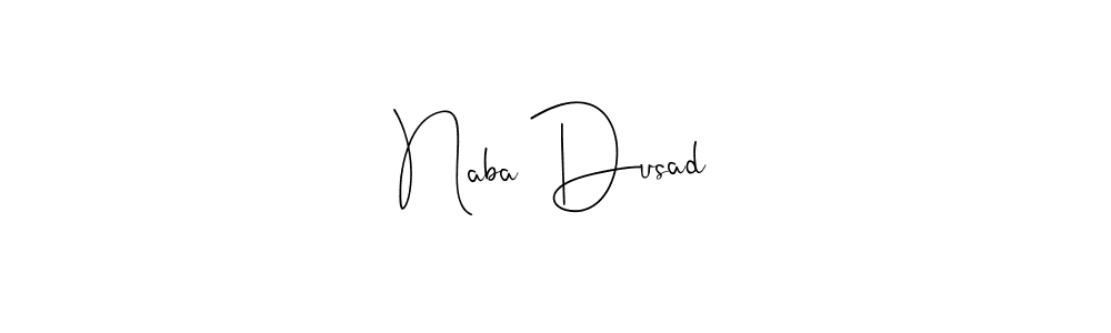 It looks lik you need a new signature style for name Naba Dusad. Design unique handwritten (Andilay-7BmLP) signature with our free signature maker in just a few clicks. Naba Dusad signature style 4 images and pictures png