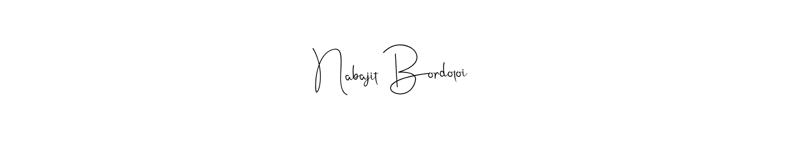 Make a beautiful signature design for name Nabajit Bordoloi. Use this online signature maker to create a handwritten signature for free. Nabajit Bordoloi signature style 4 images and pictures png