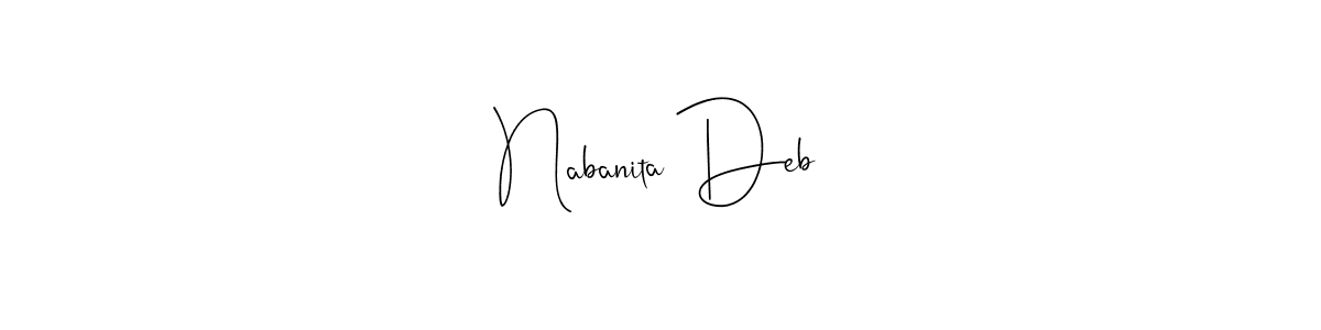 This is the best signature style for the Nabanita Deb name. Also you like these signature font (Andilay-7BmLP). Mix name signature. Nabanita Deb signature style 4 images and pictures png