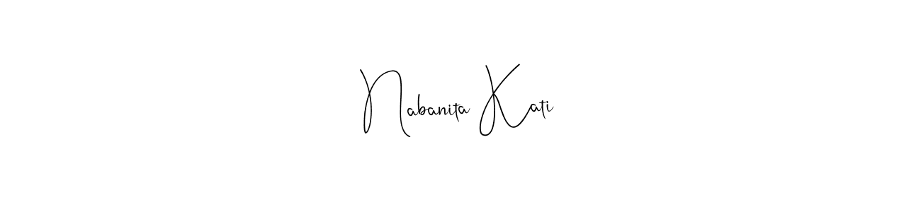 Make a beautiful signature design for name Nabanita Kati. Use this online signature maker to create a handwritten signature for free. Nabanita Kati signature style 4 images and pictures png