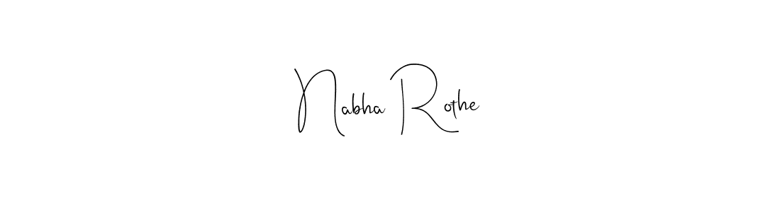 The best way (Andilay-7BmLP) to make a short signature is to pick only two or three words in your name. The name Nabha Rothe include a total of six letters. For converting this name. Nabha Rothe signature style 4 images and pictures png