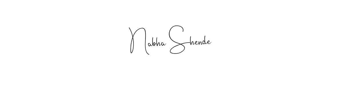 Nabha Shende stylish signature style. Best Handwritten Sign (Andilay-7BmLP) for my name. Handwritten Signature Collection Ideas for my name Nabha Shende. Nabha Shende signature style 4 images and pictures png