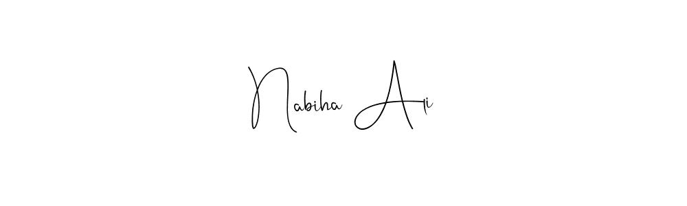 Make a short Nabiha Ali signature style. Manage your documents anywhere anytime using Andilay-7BmLP. Create and add eSignatures, submit forms, share and send files easily. Nabiha Ali signature style 4 images and pictures png