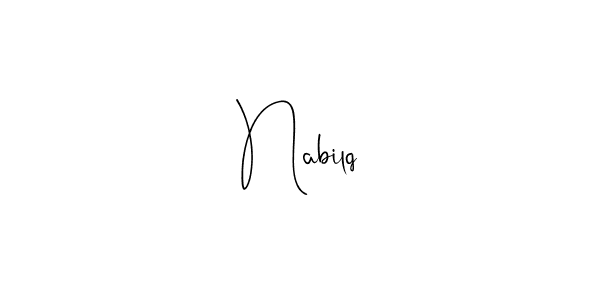 Create a beautiful signature design for name Nabilq. With this signature (Andilay-7BmLP) fonts, you can make a handwritten signature for free. Nabilq signature style 4 images and pictures png