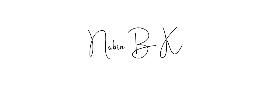 You can use this online signature creator to create a handwritten signature for the name Nabin B K. This is the best online autograph maker. Nabin B K signature style 4 images and pictures png