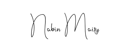 Enhance your business communications with Nabin Maity signature in Andilay-7BmLP lettering. Clean, modern, and universally compatible. Nabin Maity signature style 4 images and pictures png