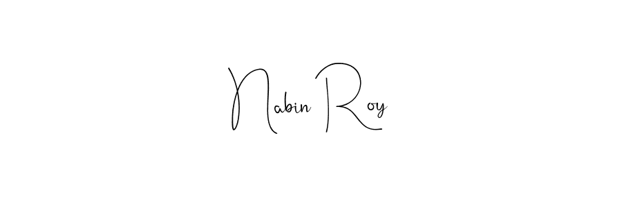 Also You can easily find your signature by using the search form. We will create Nabin Roy name handwritten signature images for you free of cost using Andilay-7BmLP sign style. Nabin Roy signature style 4 images and pictures png