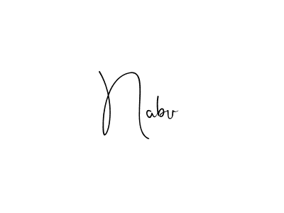 How to make Nabu signature? Andilay-7BmLP is a professional autograph style. Create handwritten signature for Nabu name. Nabu signature style 4 images and pictures png
