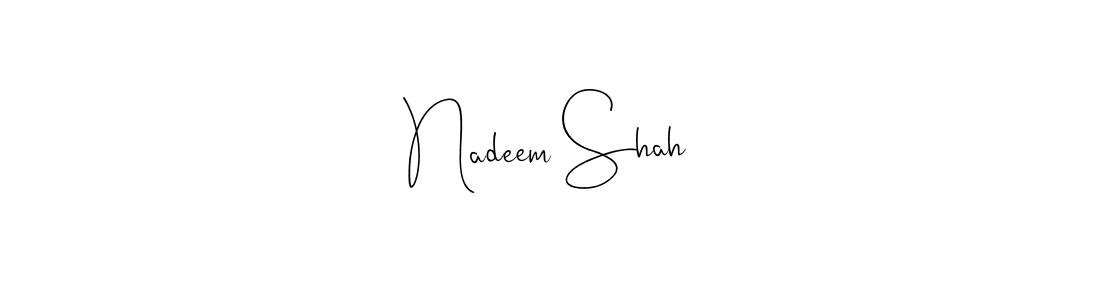 How to make Nadeem Shah signature? Andilay-7BmLP is a professional autograph style. Create handwritten signature for Nadeem Shah name. Nadeem Shah signature style 4 images and pictures png