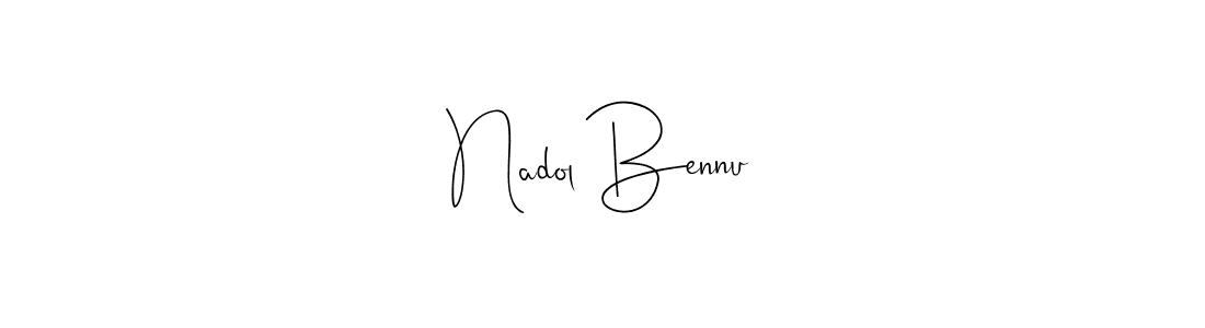 The best way (Andilay-7BmLP) to make a short signature is to pick only two or three words in your name. The name Nadol Bennu include a total of six letters. For converting this name. Nadol Bennu signature style 4 images and pictures png