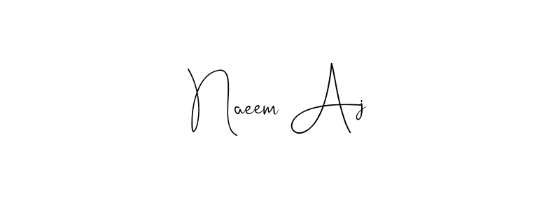 Make a short Naeem Aj signature style. Manage your documents anywhere anytime using Andilay-7BmLP. Create and add eSignatures, submit forms, share and send files easily. Naeem Aj signature style 4 images and pictures png