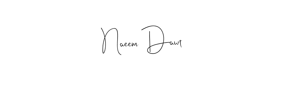 Make a beautiful signature design for name Naeem Dawt. Use this online signature maker to create a handwritten signature for free. Naeem Dawt signature style 4 images and pictures png