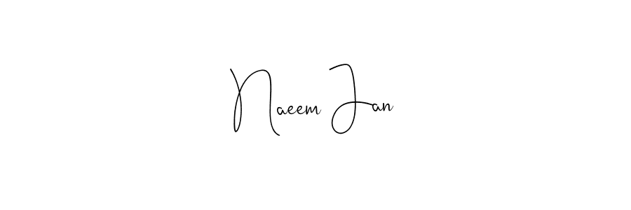 Here are the top 10 professional signature styles for the name Naeem Jan. These are the best autograph styles you can use for your name. Naeem Jan signature style 4 images and pictures png