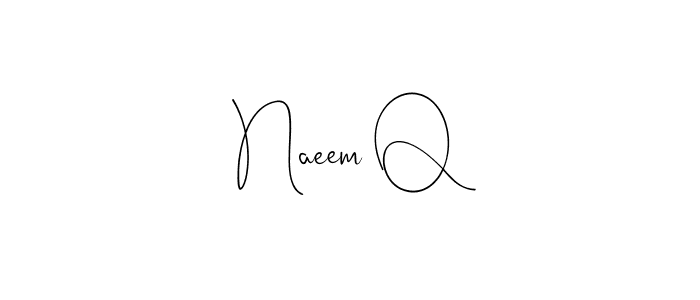Make a beautiful signature design for name Naeem Q. Use this online signature maker to create a handwritten signature for free. Naeem Q signature style 4 images and pictures png
